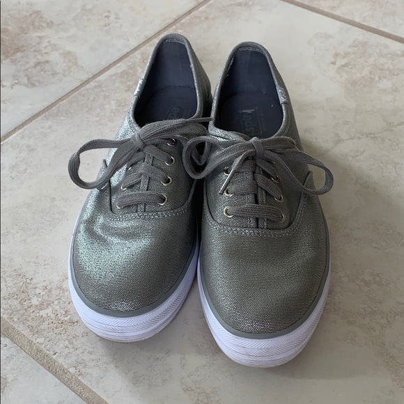 Keds Shoes - Keds triple decker metallic shimmer sneakers